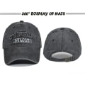 Miniatyrbilde 5 av 10: Brevbroderi Baseballcapser Snapback-hatter SVART black