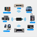 Miniatyrbillede 4 af 5: Bluetooth Modtager Adapter Stereo Audio Modtager Adapter Auto Black