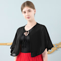 Miniatyrbillede 9 af 10: Blonde sjal Bryllup Cape SORT Black