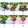 Pikkukuva 2 / 10: 3D Pops-up -kimppu paperikukkia 4 4 4