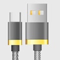Miniatyrbild 1 av 9: Typ-C datakabel Android datakabel GRÅ 2MTYPE-C TYPE-C GREY 2MType-c-Type-c