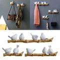 Miniatyrbillede 7 af 9: 3D Resin Bird Hangers Resin Bird Nøglekrog 2 BIRDS 2 BIRDS 2 Birds