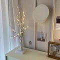 Miniatyrbild 9 av 10: Led Björk Light Tree Blinkande Tree Bonsai SVART Black