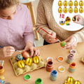 Miniatyrbild 6 av 7: Påskägg Äggfyllbart äggskal 6st 6st 6pcs