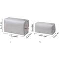 Miniatyrbillede 2 af 10: Make Up Taske Kosmetiktaske HVID L White L