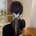 Pikkukuva 4 / 10: Butterfly Hair Fork Tupsu Hiuspuikko MUSTA black