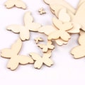 Pikkukuva 1 / 10: 50/100 kpl Sekapuuviipaleet Puiset Charms Riipus 04-50 KPL 04-50pcs