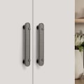 Miniatyrbild 6 av 10: Läder Skåp Handtag Möbel Handtag GRÅ 128MM grey 128mm