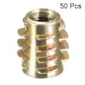 Miniatyrbillede 1 af 6: 50 stk Gevindindsatser Møtrikker Møbler Skru-i M6X13MM M6x13mm