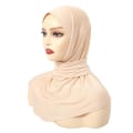 Miniatyrbilde 7 av 10: Muslimsk Turban Head Wraps Skjerf LIGHT KHAKI Light khaki