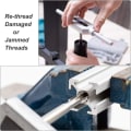 Miniatyrbilde 7 av 7: Metrisk håndtapp M12 gjenger 1,5 stigning 2 STK 2 STK 2pcs