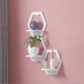 Miniatyrbillede 7 af 10: Væghylde Blomsterhylde HEXAGON HEXAGON hexagon