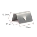 Miniatyrbillede 2 af 8: 10 stk Vindafvisningsklips Bil Vindue Holdere Klips Regn