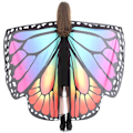 Miniatyrbild 1 av 10: Butterfly Cape Butterfly Wings Sjal 04 04 04