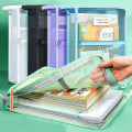 Miniatyrbillede 10 af 10: Mesh lynlås pose taske Transparent fil taske FARVE 2 FARVE 2 Color 2