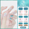 Miniatyrbillede 3 af 10: Franske neglemærkater Nail Art Sticker 6 6 6