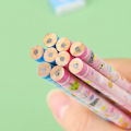 Miniatyrbillede 4 af 8: Tegneserie Papirsæt Skærper Viskelæder Linealsæt PINK Pink