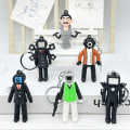 Miniatyrbild 10 av 10: 1 st nyckelring prydnad Skibidi toaletthänge C C