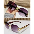 Miniatyrbillede 7 af 10: Solbriller uden indfatning Leopardhoved Solbriller TRANSPARENT Transparent
