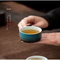 Miniatyrbillede 6 af 10: Keramisk Retro kaffekopfilter tekrus BLÅ blue