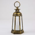 Miniatyrbild 4 av 10: Led Lantern Ljus Lantern SVART black