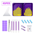 Miniatyrbild 1 av 10: 5D Diamond painting Kit Diamantkonstförvaring LILA SET purple Set 2-Set 2