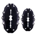 Miniatyrbilde 1 av 10: 1 par bil Bremsecaliper Cover Bremse Caliper Cover SORT M Black M