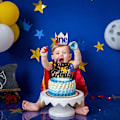 Miniatyrbild 5 av 10: 1:a födelsedag Crown Space Theme Födelsedagshatt STIL 3 STIL 3 style 3