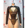 Miniatyrbild 7 av 10: Badkläder Bikini Set BLACK SNAKE TEXTURE L Black Snake Texture L