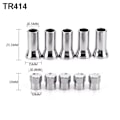 Miniatyrbilde 2 av 8: Dekkventil stamme Hjul Dekkventil TR413 TR413 TR413
