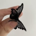 Miniatyrbillede 5 af 5: 3D simulation dobbelt sommerfugl Blondebroderi patch Butterfly