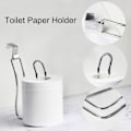 Miniatyrbillede 10 af 10: Toiletpapirholder Tissue Håndklæderulle Dispenser SORT black