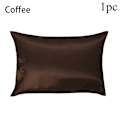 Miniatyrbilde 1 av 10: 1/2 stk Silkeputetrekk Putetrekk Satin KAFFE 1 stk