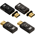 Miniatyrbillede 10 af 10: HDTV 2.1 Converter Magnetic Connector LEFT BEND SORT LEFT BEND Left Bend Black