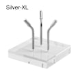 Miniatyrbillede 1 af 10: Krystalkugle Base Krystalkugleholder SILVER XL Silver XL