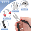 Miniatyrbilde 2 av 6: 2 stk Flush Cutter Side Cutters Ledningsverktøy 2 Pcs
