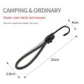 Miniatyrbild 9 av 10: Elastiskt rep med krok fast bindningsbälte 12CM ARMY GREEN 12CM 12cm Army Green
