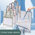 Miniatyrbillede 5 af 10: Dokumentopbevaringspose Gennemsigtig filpose FARVE 3 FARVE 3 Color 3