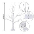 Miniatyrbild 2 av 10: Led Björk Light Tree Blinkande Tree Bonsai VIT White