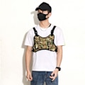 Miniatyrbillede 4 af 10: Sportsvest Taske Molle Brysttaske SORT SORT Black