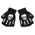 Miniatyrbild 1 av 8: Skeleton Half Finger Gloves Anti-slip handskar C C C