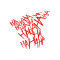 Miniatyrbillede 3 af 5: 6 STK Haha Car Windscreen Stickers Sjove Hahaha Stickers Decals