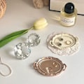 Miniatyrbillede 9 af 10: Dekorativ smykkeplade Halskæde Øreringe Opbevaringsbakke 3 3 3