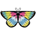 Miniatyrbilde 1 av 10: Butterfly Cape Butterfly Wings sjal 05 05 05