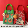 Miniatyrbillede 4 af 7: Strikket håndtaske vedhæng Good Luck Style STYLE 06 STYLE 06 Style 06