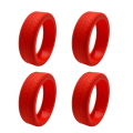 Miniatyrbillede 1 af 10: 4/8 Stk Bagage Hjul Beskytter Rejse Bagage Caster Sko RØD red 4pcs-4pcs