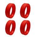 Pikkukuva 1 / 10: 4/8 kpl Matkatavarapyörät Suojat Matkatavarapyörät Kengät PUNAINEN red 4pcs-4pcs