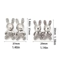 Miniatyrbilde 2 av 10: Stram midjeknapp Justerbar midjeklemme SILVER LARGE Silver Large