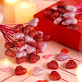 Miniatyrbilde 3 av 7: 5 STK Hjerteplukker Pinnekake Toppers ROSA 4X22CM PINK 4X22CM
