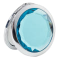 Miniatyrbillede 1 af 9: Kosmetisk spejl Krystal makeupspejl LYSEBLÅ Light blue
